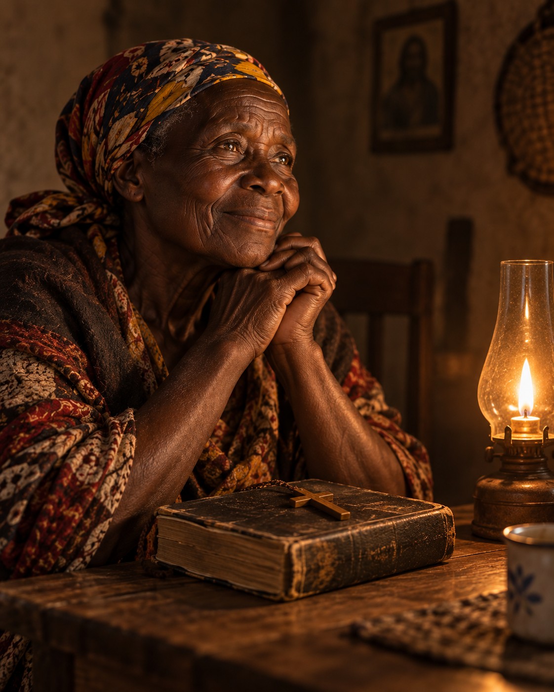 Imagen de memoria vinculada al relato La anciana y la sonrisa en la penumbra